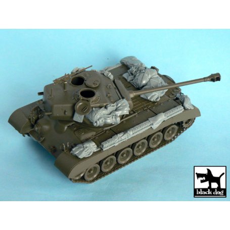 Black Dog M26 Pershing accessories set for Tamiya 32537, 17 resin parts