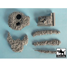 Black Dog Firefly Hessian tape camo net for Tamiya 32532, 6 resin parts