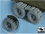 Black Dog 1:48 Traction devices for US 2 1/2 ton Cargo Truck / Tamiya 32548
