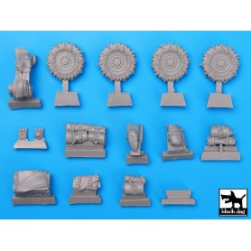 Black Dog British Staghound Mk III accessories set for Bronco models