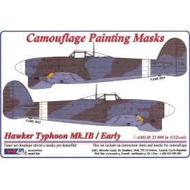 AML 1:32 Maski do Hawker Typhoon Mk.Ib wczesna wersja
