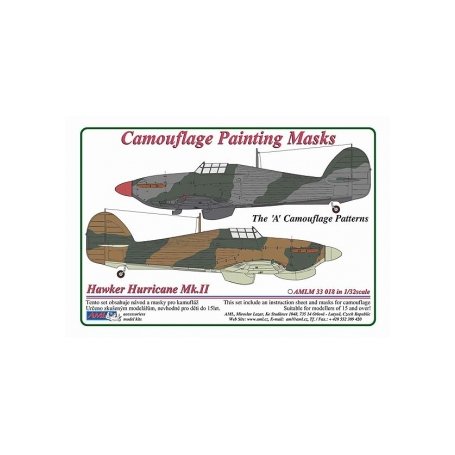 AML 1:32 Maski do Hawker Hurricane Mk.II wariant A