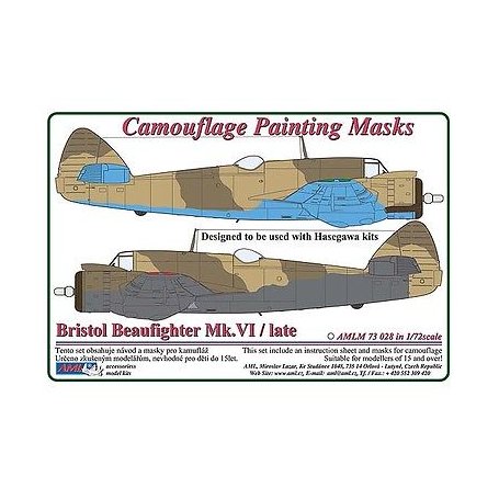 AML M73029 Maska Beaufighter Mk.X 1/72