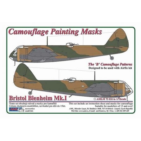 AML M73032 Maska Bristol Blenheim Mk.I B 1/72