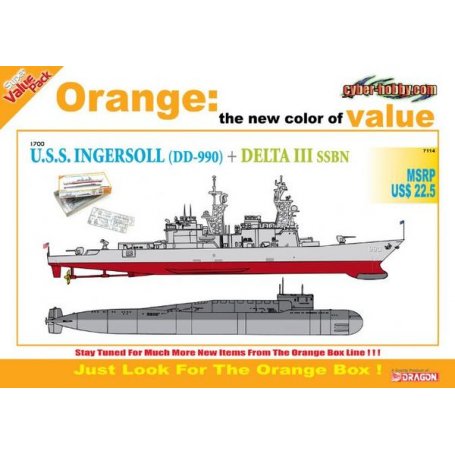 Dragon Cyber Hobby 7114 1/700 USS Ingersoll+ Delta
