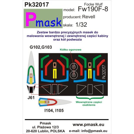 Pmask Pk32017 Focke Wulf Fw-190 F-8 - Revell