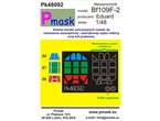 Pmask 1:48 Masks for Messerschmitt Bf-109 F-2 / Eduard 