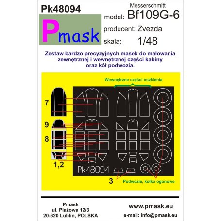 Pmask Pk48094 Bf109G-Zvezda