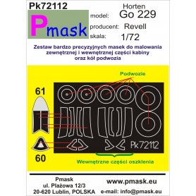 Pmask Pk72112 Maski do Horten Go 229 dla Revell