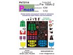 Pmask 1:72 Masks for Focke Wulf Fw-189 A-2 / ICM 