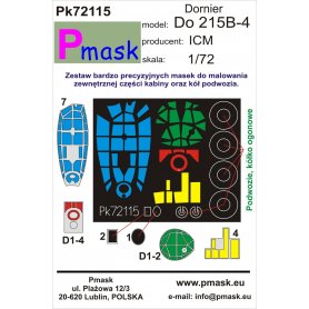 Pmask Pk72115 Maski do Dornier Do-215 B-4 dla ICM