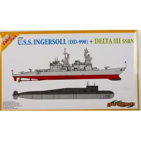 Dragon Cyber Hobby 1:700 USS Ingersoll i Delta III SSBN