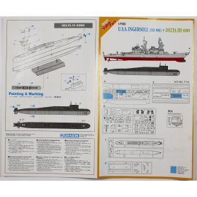 Dragon Cyber Hobby 1:700 USS Ingersoll i Delta III SSBN