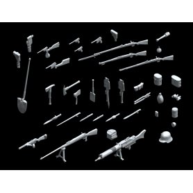 ICM 1:35 35678 WWI GERMAN INFANTRY WEAPON AND EQUIPMENT