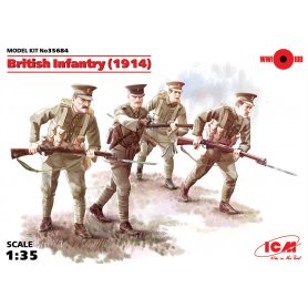 ICM 1:35 British infantry 1914 | 4 figurki |