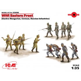 ICM 1:35 35690 WWI Eastern Front Austro-Hungarian, Russian Infantries