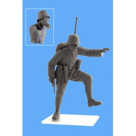 ICM 1:35 German infantry in Gas aasks 1918 4 figurki