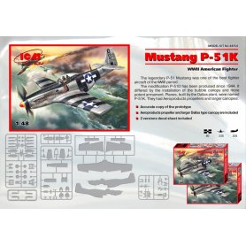 ICM 1:48 48154 MUSTANG P-51K WWII AMERICAN FIGHTER