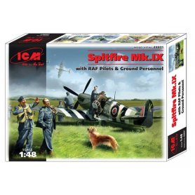 ICM 1:48 Supermarine Spitfire Mk.IX z pilotami RAF i personelem naziemnym