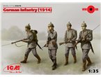 ICM 1:35 Niemiecka piechota / 1914 | 4 figurki |
