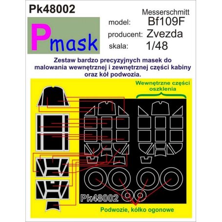 PMASK Pk48002 BF109F ZVEZDA