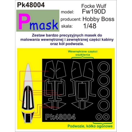 PMASK Pk48004 FW190D HOBBY BOSS