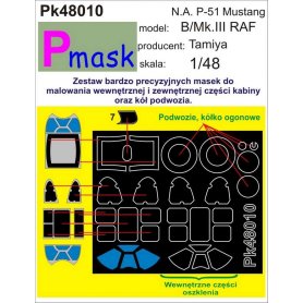 PMASK Pk48010 MUSTANGIII TAMIYA