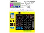 Pmask 1:48 Masks for North American Mustang Mk.III / Tamiya 