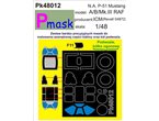 Pmask 1:48 Masks for North American Mustang RAF / Revell 