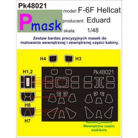 Pmask Pk48021 F6F Hellcat - Eduard