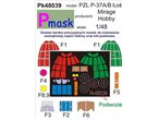 Pmask 1:48 Masks for PZL-37A / B / Mirage Hobby 