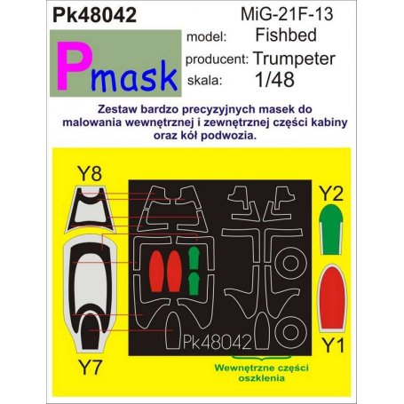 PMASK Pk48042 Mig-21 f-13 - Trumpeter