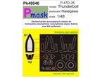 Pmask 1:48 Masks for Republic P-47 D-25 Thunderbolt / Hasegawa 