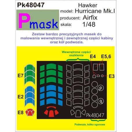 PMASK Pk48047 Hawker hurricane Mk.I - Airfix