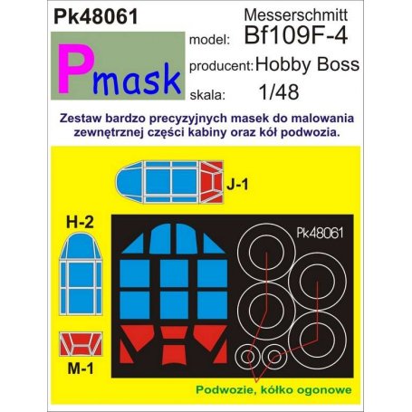 Pmask Pk48061 Messerschmitt Bf109F - Hobby Boss