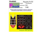 Pmask 1:48 Masks for Republic P-47D Thunderbolt / Arii 