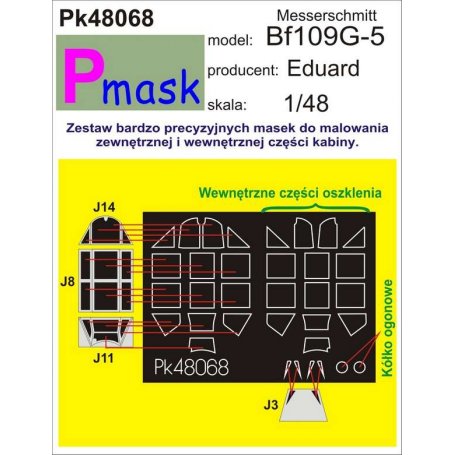 Pmask Pk48068 Messerschmitt Bf109G-5 - Eduard