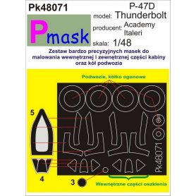 Pmask Pk48071 P-47D Thunderbolt - Academy/Italeri