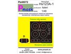 Pmask 1:48 Masks for Henschel Hs-123 A-1 / Italeri 