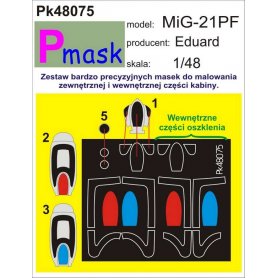 Pmask Pk48075 Mig-21PF - Eduard