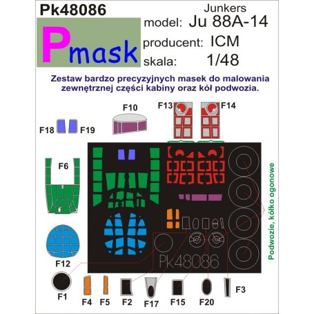 Pmask Pk48086 Ju-88A-14 - ICM