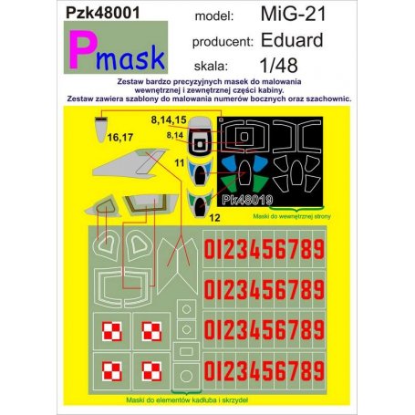 PMASK Pzk48001 MIG-21 EDUARD