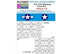 Pmask 1:72 USAAF templates for North American P-51 Mustang 