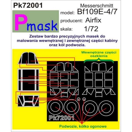 PMASK Pk72001 BF109E-4/7 AIRFIX