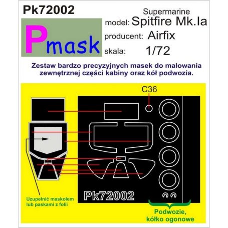PMASK Pk72002 SPITFIRE IA AIRFIX