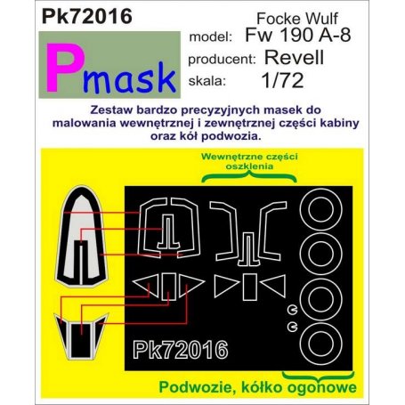 PMASK Pk72016 FW190 A-8 REVELL