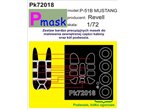 Pmask 1:72 Maski do North American P-51B Mustang dla Revell