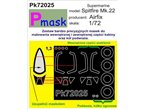 Pmask 1:72 Masks for Supermarine Spitfire Mk.22 / Airfix 