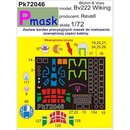 PMASK Pk72046 Blohm und Voss Bv 222 - Revell