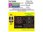 Pmask 1:72 Masks for Vought F4U-1A Corsair / Revell 